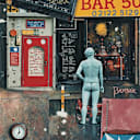 Rauschenberg thinking with canvas